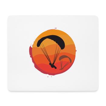 Paragliding paraglider gift idea - Mouse Pad (horizontal) - white - Front