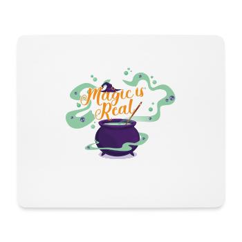 Magic is real witch magic potion magic Halloween - Mouse Pad (horizontal) - white - Front