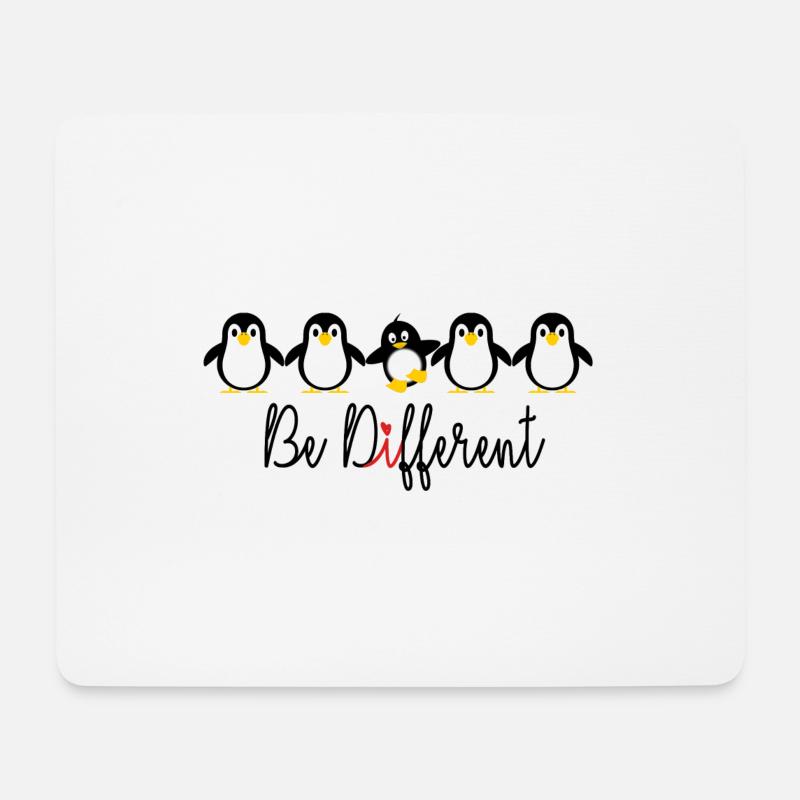 be different - Mouse Pad (horizontal) - white