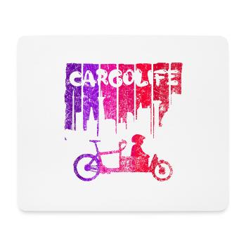 Vélo de cargaison enfant vélo de cargaison vélo - Tapis de souris (format paysage) - blanc - Devant