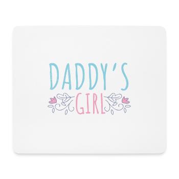 KInder Daddy's Girl Funny Gift Idea - Mouse Pad (horizontal) - white - Front