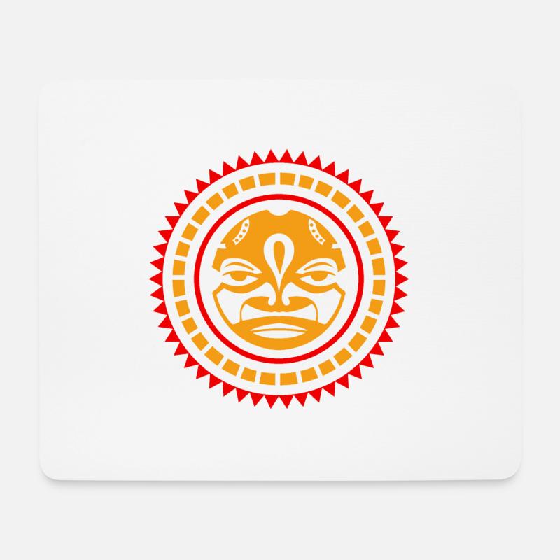 Samoa Sun Polynesian Tribal Tattoo Idée cadeau - Tapis de souris (format paysage) - blanc