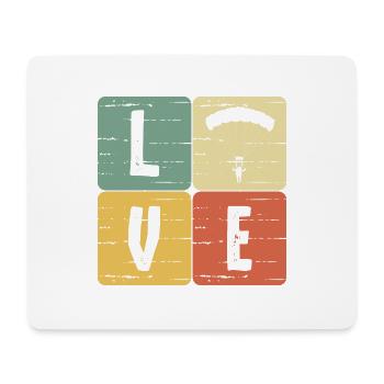 Paragliding - Mouse Pad (horizontal) - white - Front