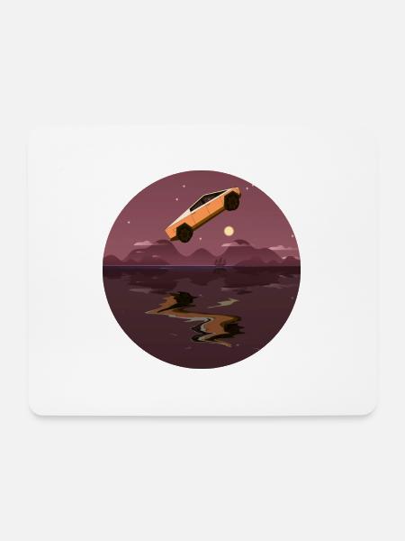 Cybertruck Design - Mousepad (Querformat) - Weiß