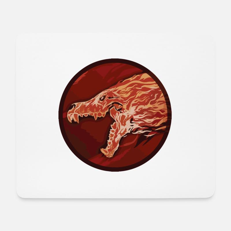 Heulende Morgendämmerung - Mousepad (Querformat) - Weiß