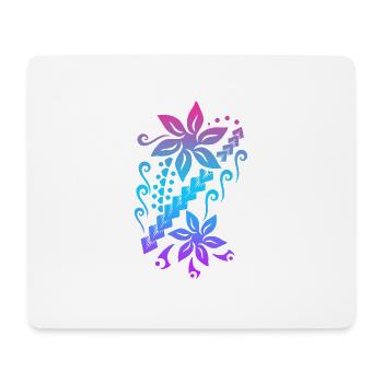 Samoa Flower Polynesian Tribal Tattoo-Geschenkidee - Mousepad (Querformat) - Weiß - Vorne