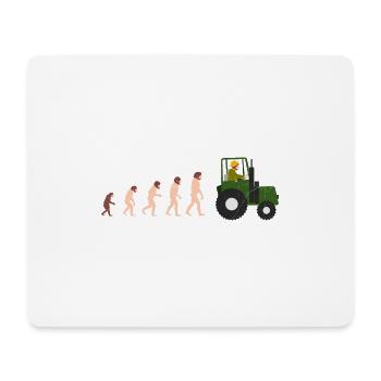 Evolution Farmer Funny Gift Idea - Mouse Pad (horizontal) - white - Front