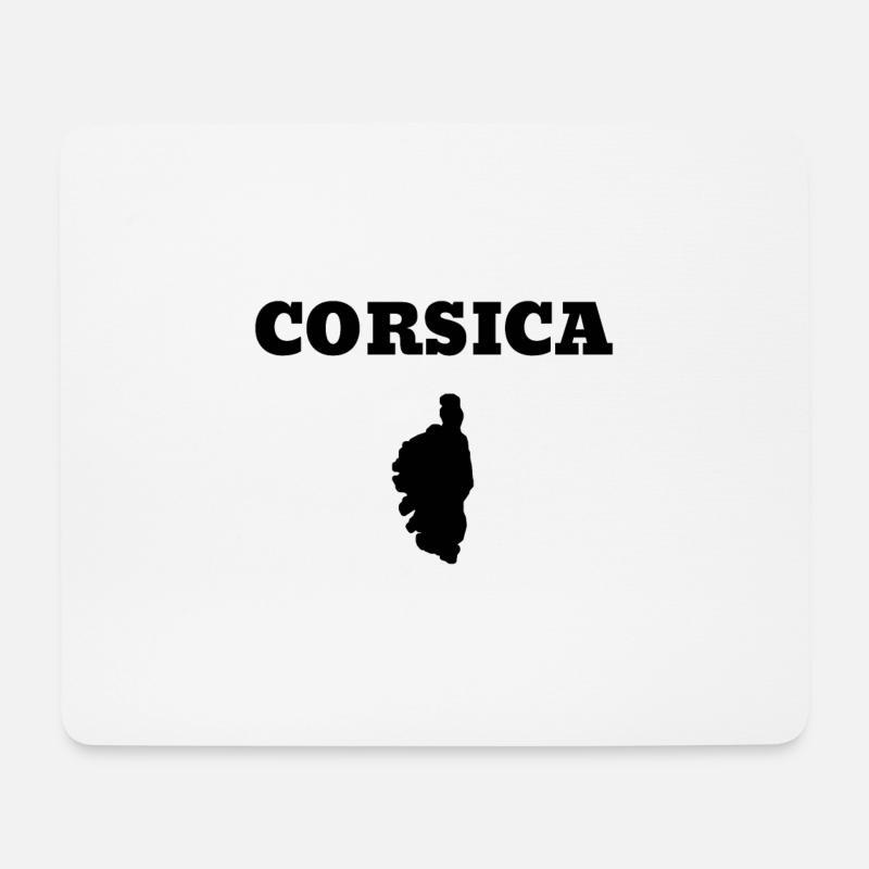 Korsika Korsika Weihnachtsgeschenk T-Shirt - Mousepad (Querformat) - Weiß
