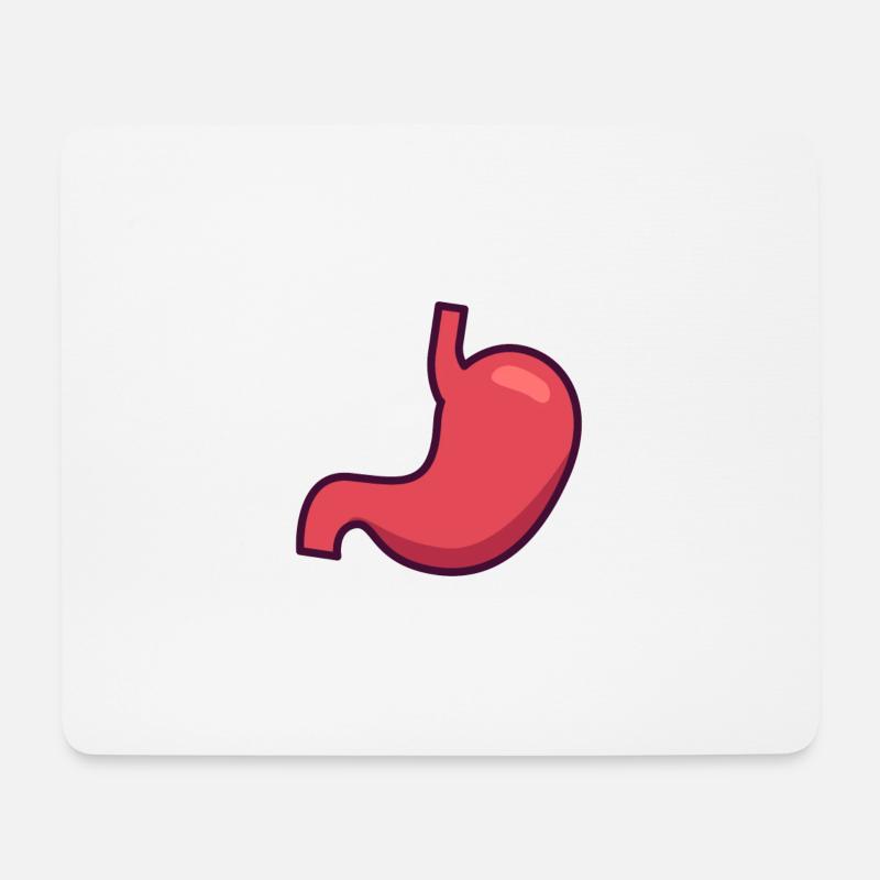 Bauch Magen - Mousepad (Querformat) - Weiß