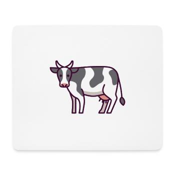 cow - Mouse Pad (horizontal) - white - Front