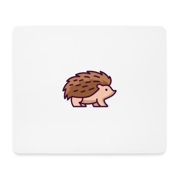 Igel - Mousepad (Querformat) - Weiß - Vorne
