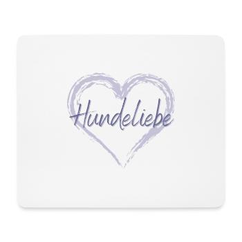 Hundeliebe - Mousepad (Querformat) - Weiß - Vorne