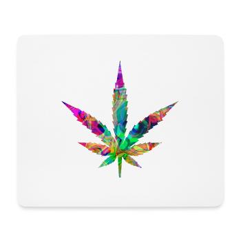 CannabisColorful - Mouse Pad (horizontal) - white - Front