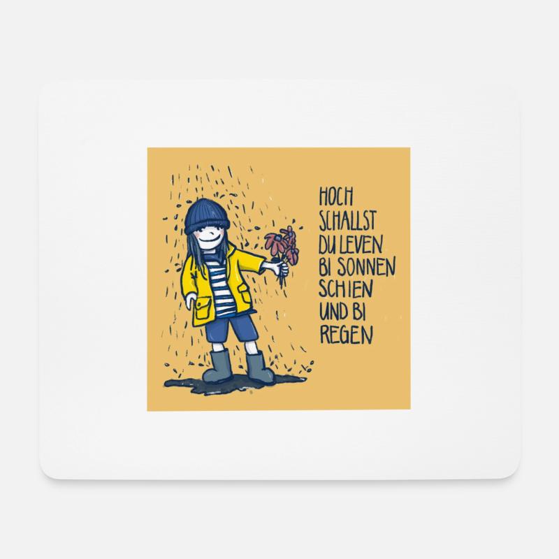 Plattdeutsch Zum Geburtstag viel Glück - op Platt - Mousepad (Querformat) - Weiß