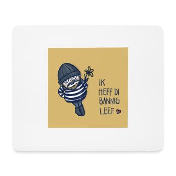 Low German I love you - ik heff di bannig - Mouse Pad (horizontal) - white - Front