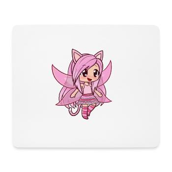 Rosa Fee - Mousepad (Querformat) - Weiß - Vorne
