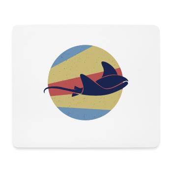 Stingray Vintage Design - Mousepad (Querformat) - Weiß - Vorne