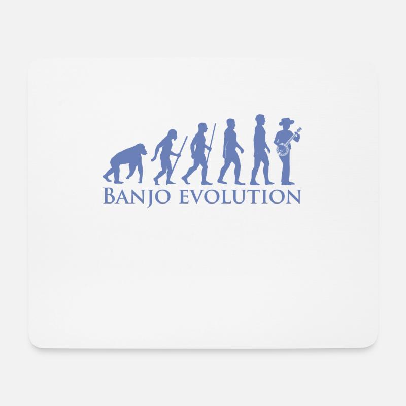 Banjo evolution - Mouse Pad (horizontal) - white