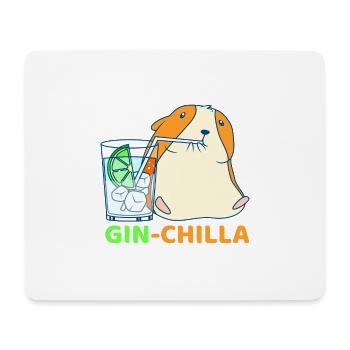 Gin-Chilla Süßer Chinchilla mit Gin Glas Geschenk - Mousepad (Querformat) - Weiß - Vorne
