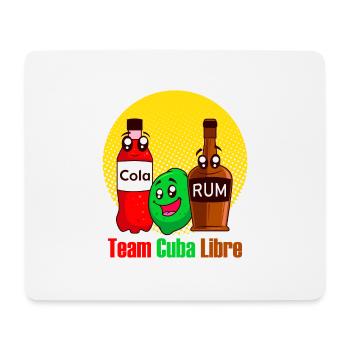 Team Cuba Libre Rum Cola Party Longdrink Getränk - Mousepad (Querformat) - Weiß - Vorne