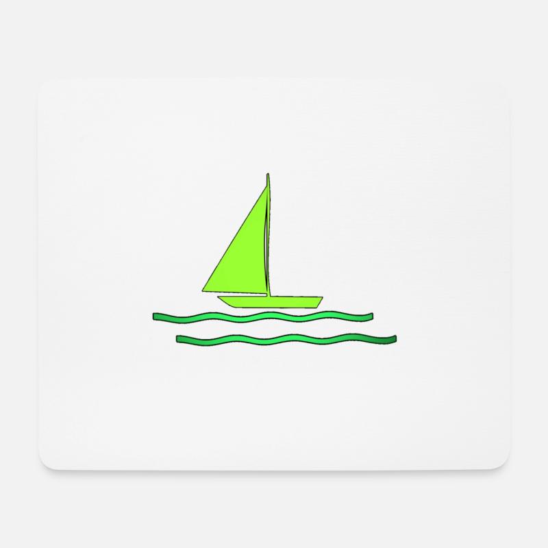 Segeln - Mousepad (Querformat) - Weiß