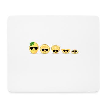 Lemons Zitronen - Mousepad (Querformat) - Weiß - Vorne