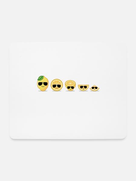 Lemons Zitronen - Mousepad (Querformat) - Weiß