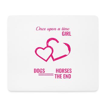 "Once Upon A Time There Was A Girl Who Really - Mouse Pad (horizontal) - white - Front