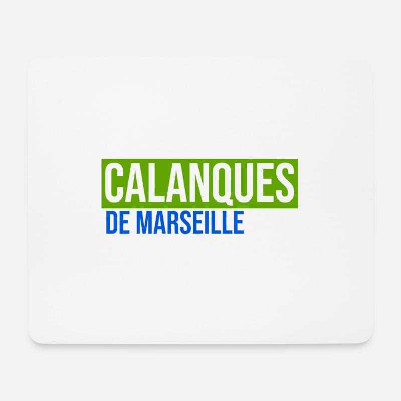 Calanques de Marseille Provence paca Frankreich Süd - Mousepad (Querformat) - Weiß