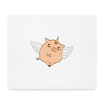 Perfektes SchweinGeschenkTStück mit einer - Mousepad (Querformat) - Weiß - Vorne