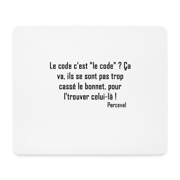Kaameløtt - Réplique Culte - Citation Perceval - Tapis de souris (format paysage) - blanc - Devant
