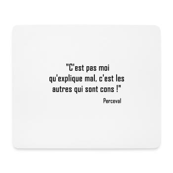 Kaameløtt - Réplique Culte - Citation Perceval - Tapis de souris (format paysage) - blanc - Devant