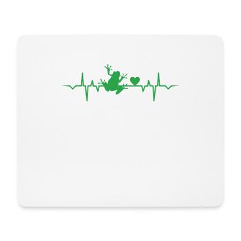 Frog Heartbeat - Mousepad (Querformat) - Weiß - Vorne