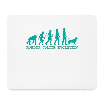 Border Collie Evolution - Mousepad (Querformat) - Weiß - Vorne