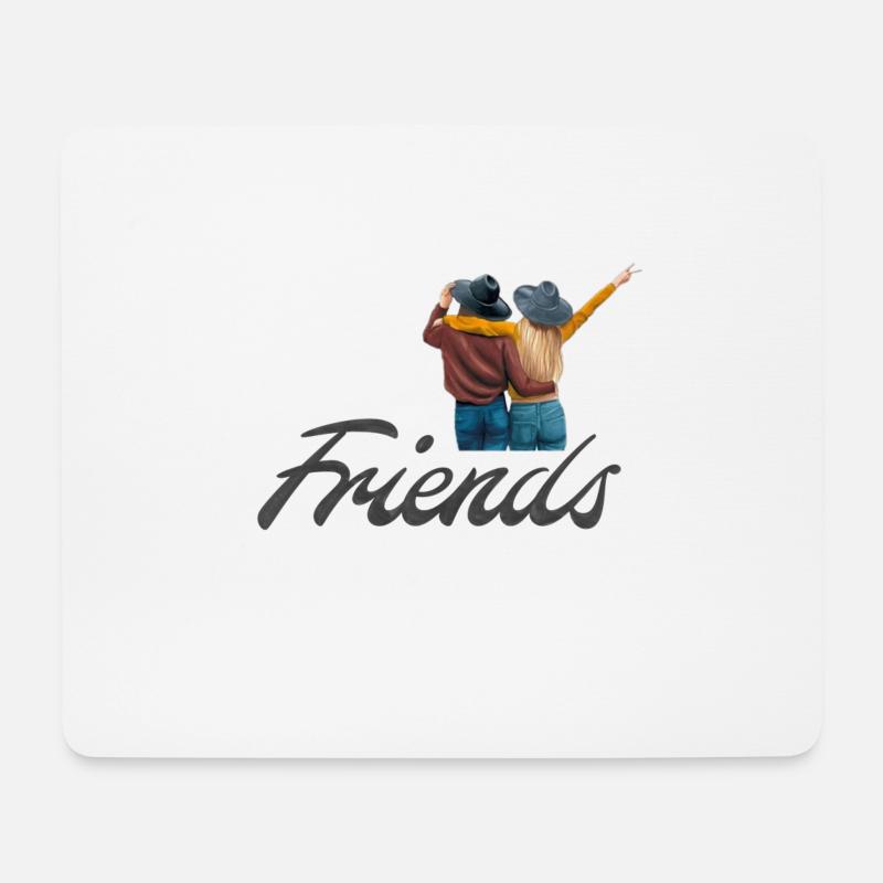 Best friends - Mouse Pad (horizontal) - white
