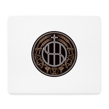 Monogramme IHS Jesus Christ - Tapis de souris (format paysage) - blanc - Devant