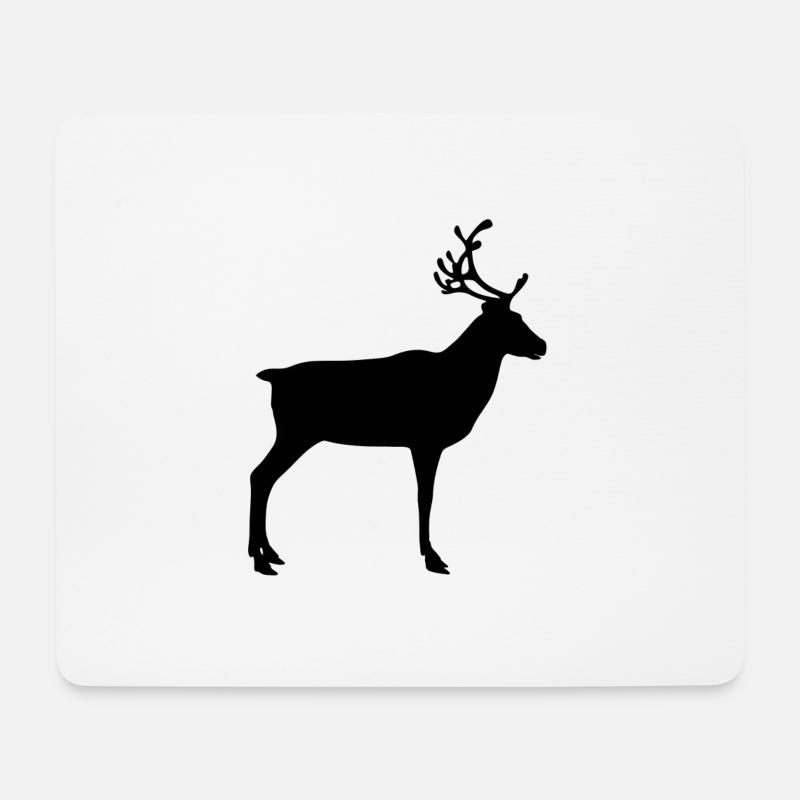 rentier - Mousepad (Querformat) - Weiß