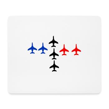 Luftwaffe der Patrouille de France - Mousepad (Querformat) - Weiß - Vorne