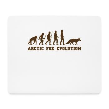 Arctic Fox Evolution - Mouse Pad (horizontal) - white - Front