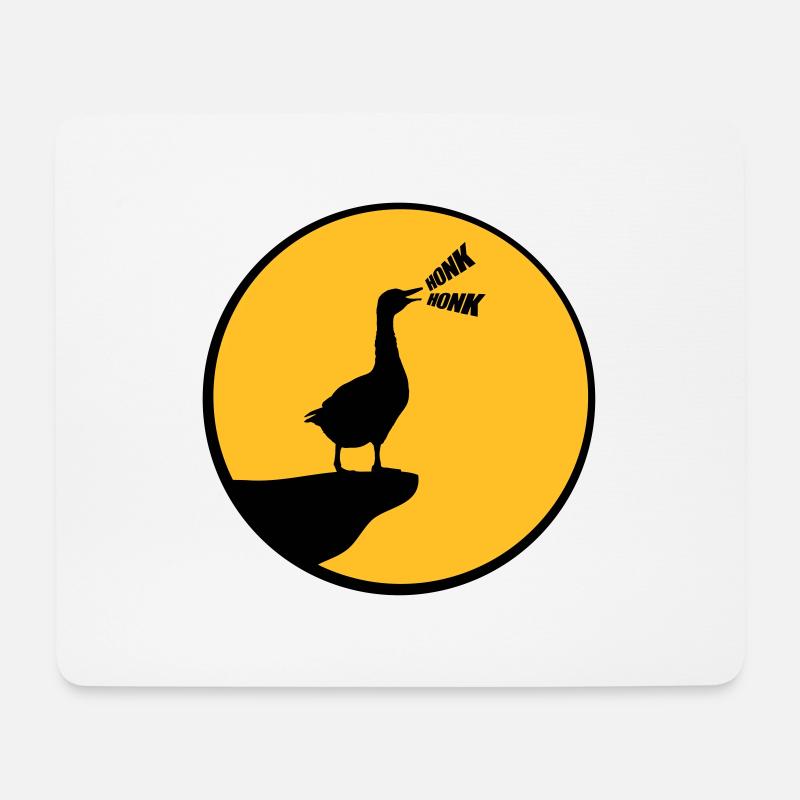 Wolf Gans Honk goose - Mousepad (Querformat) - Weiß