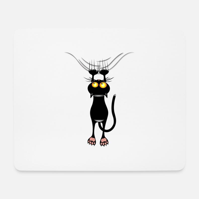 cat scratch - Mouse Pad (horizontal) - white