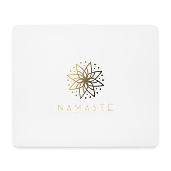 Mandala Yoga Design Namaste - Mousepad (Querformat) - Weiß - Vorne