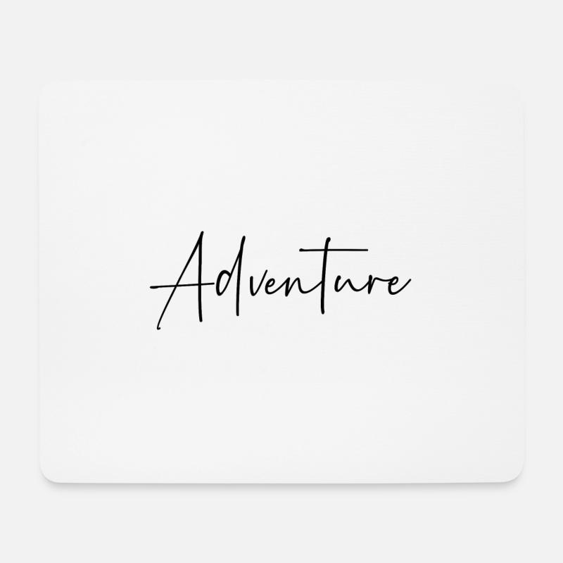 Adventure - Mousepad (Querformat) - Weiß
