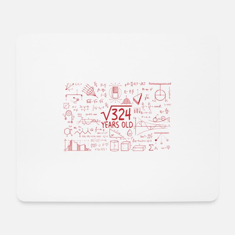 Volljährig Geburtstag 18 Jahre Geschenk - Mousepad (Querformat) - Weiß