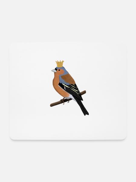 Buchfink Krone Singvogel Süßer Vogel Gartenvogel - Mousepad (Querformat) - Weiß