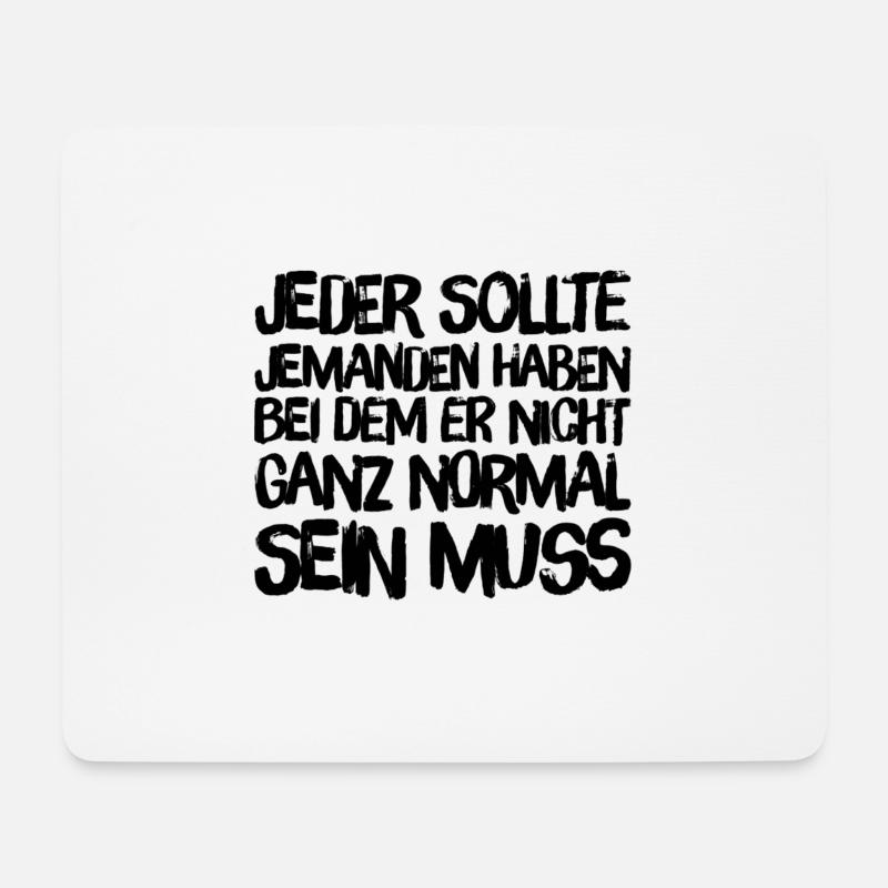 echte Freunde - Mousepad (Querformat) - Weiß