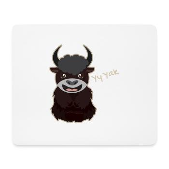 Yy Yak Sweet Animals Y is for Yak Gift Idea - Mouse Pad (horizontal) - white - Front