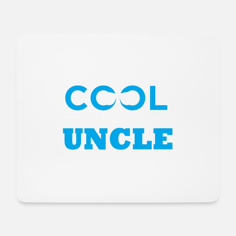 Cool Like My Uncle Baby Zwillinge Partnerlook Gift - Mousepad (Querformat) - Weiß