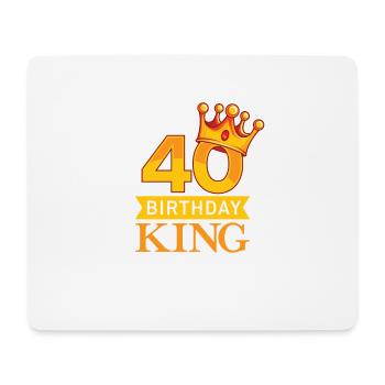 40. Geburtstag - Mousepad (Querformat) - Weiß - Vorne