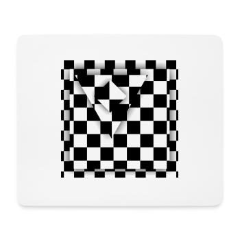 Game board checkered - Mouse Pad (horizontal) - white - Front